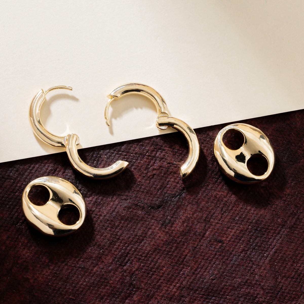 Chunky Hollow Hoops