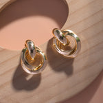 Load image into Gallery viewer, Double Circle Stud Earrings