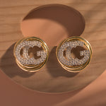 Load image into Gallery viewer, CG AD Diamond Gold Earrings
