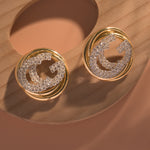 Load image into Gallery viewer, CG AD Diamond Gold Earrings