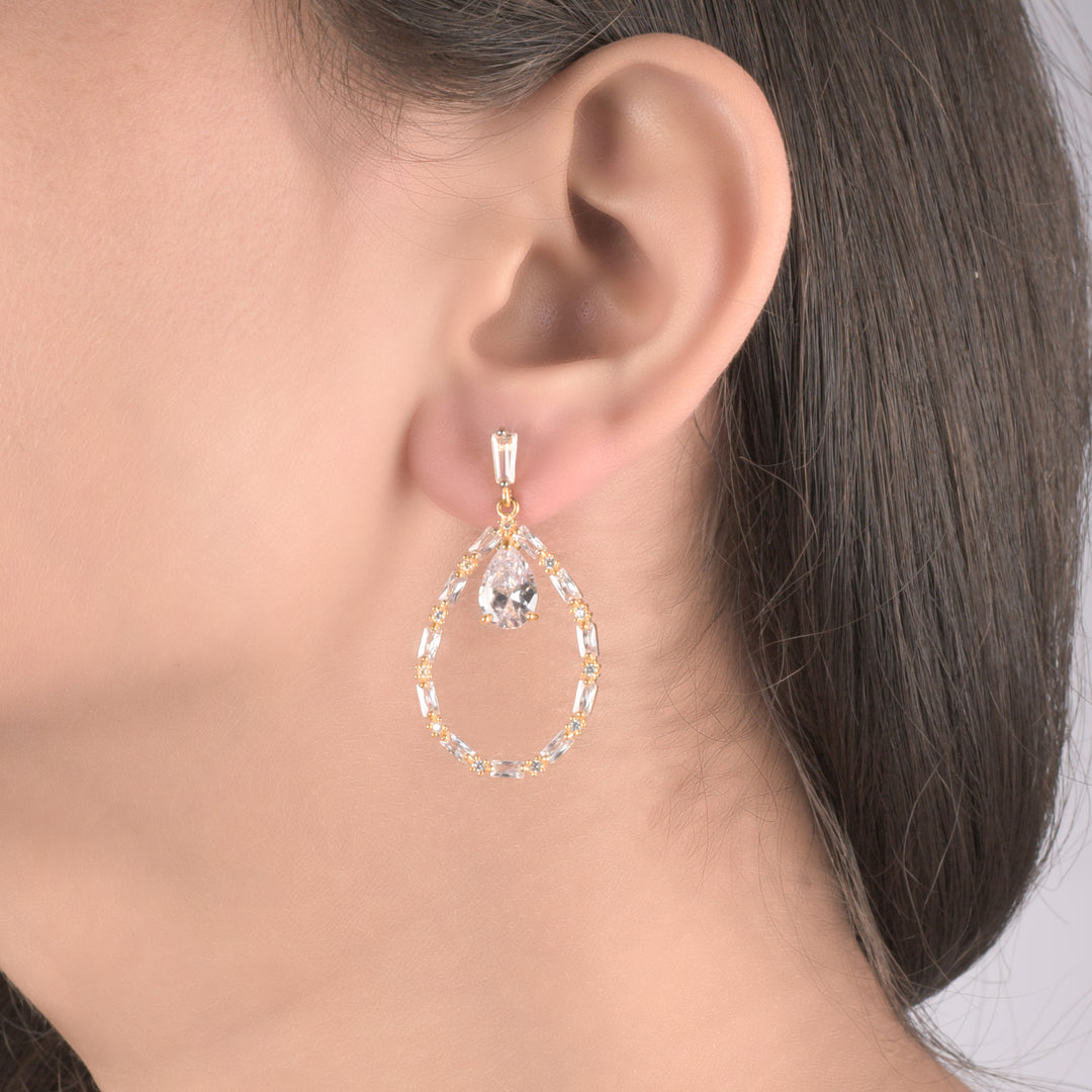 YouBella Gold-Plated Stone-Stud Earring