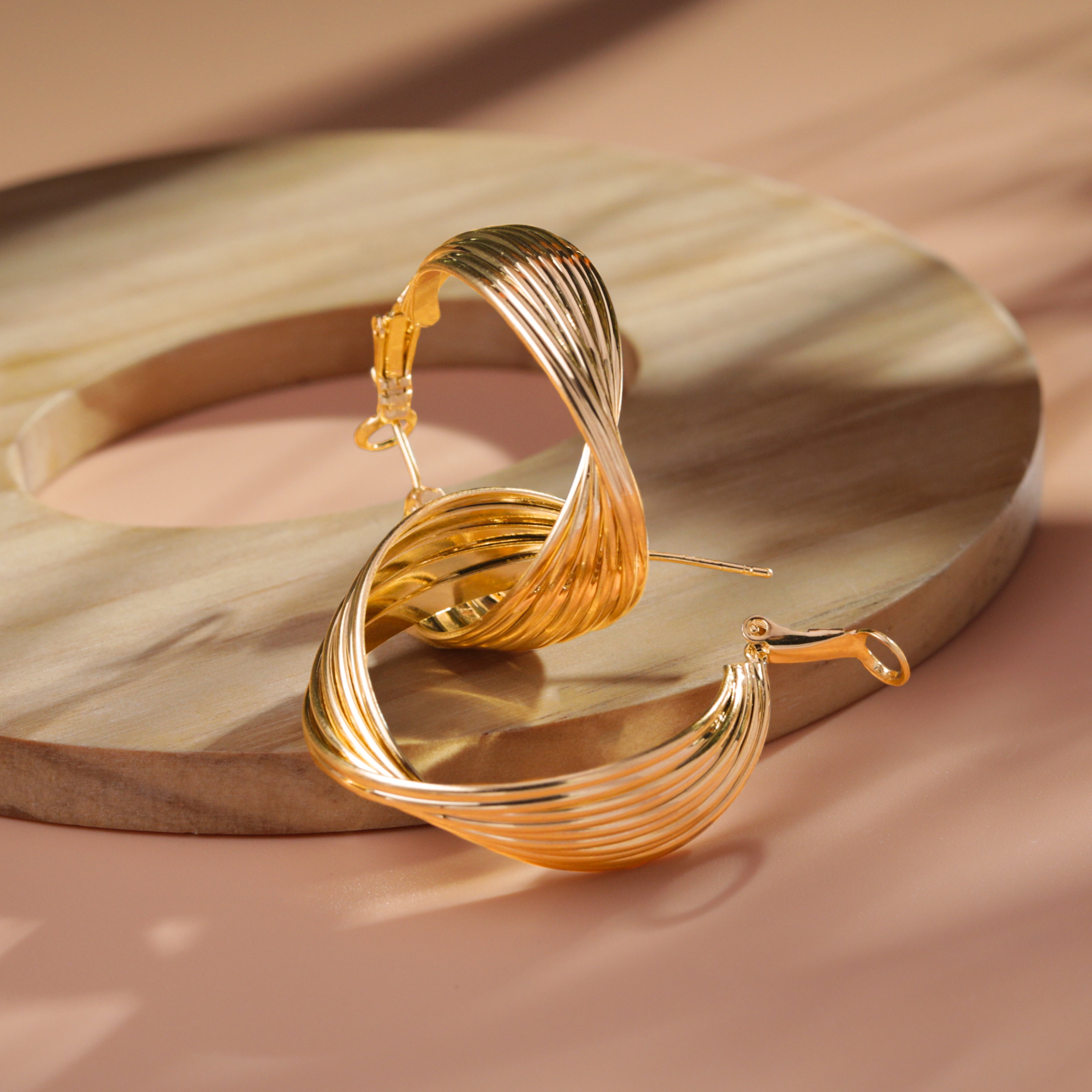 Iconic Twisted Hoops Earrings