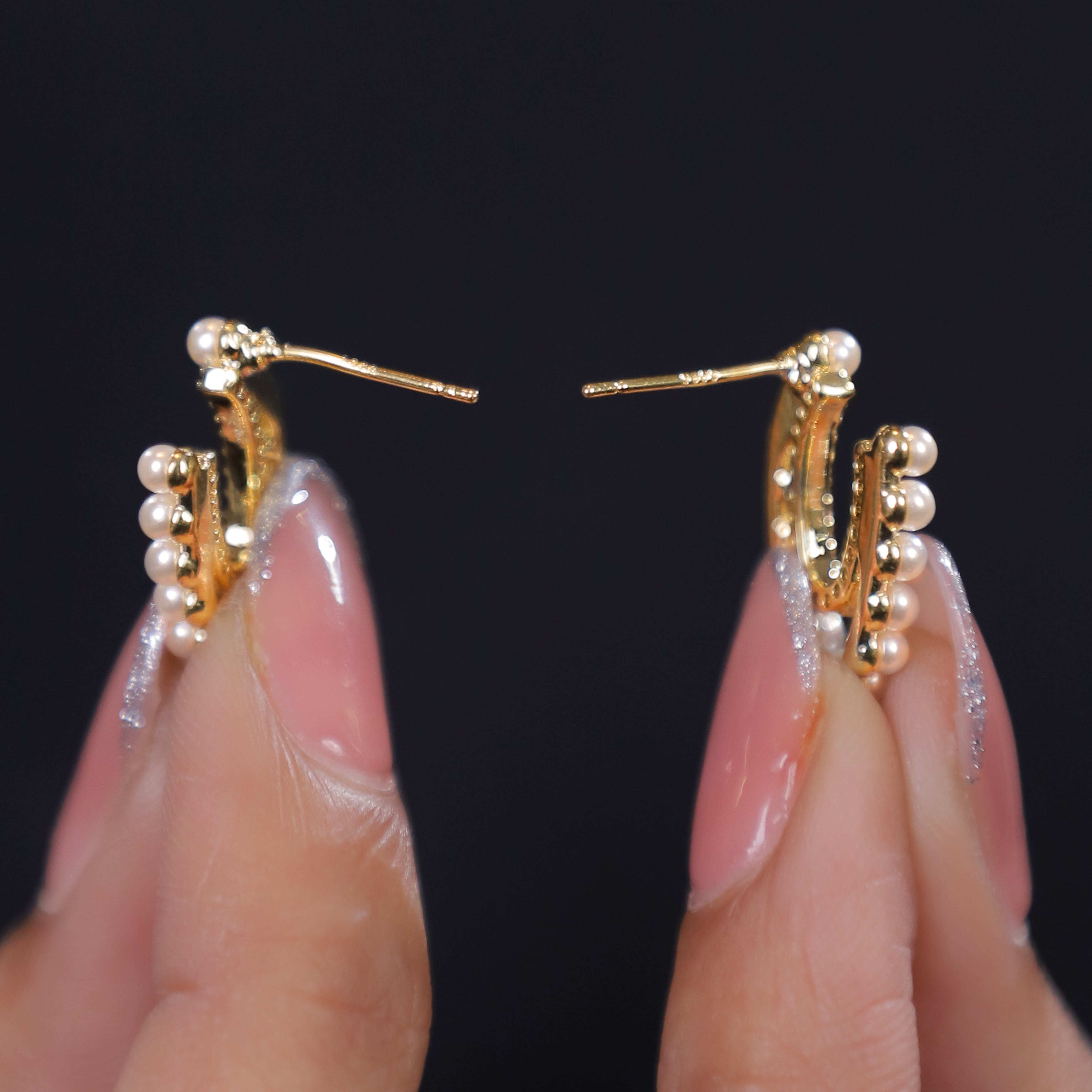 Moonbeam Hoops Earrings