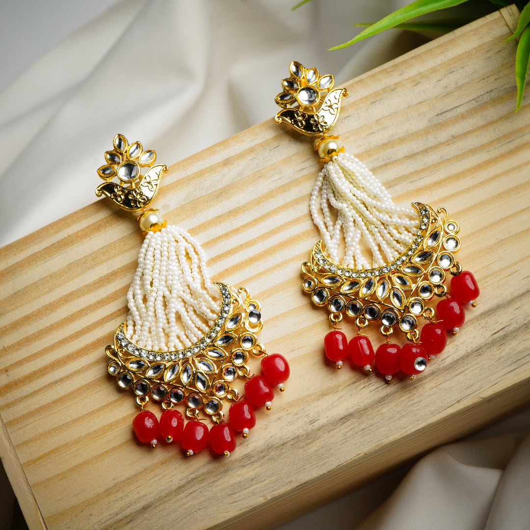 red earrings