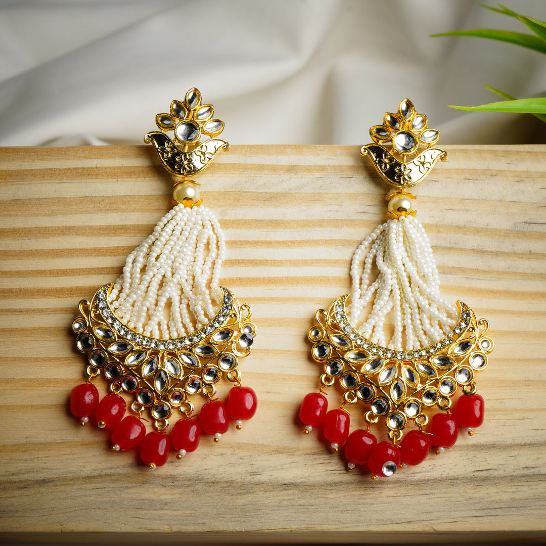 red earrings for women