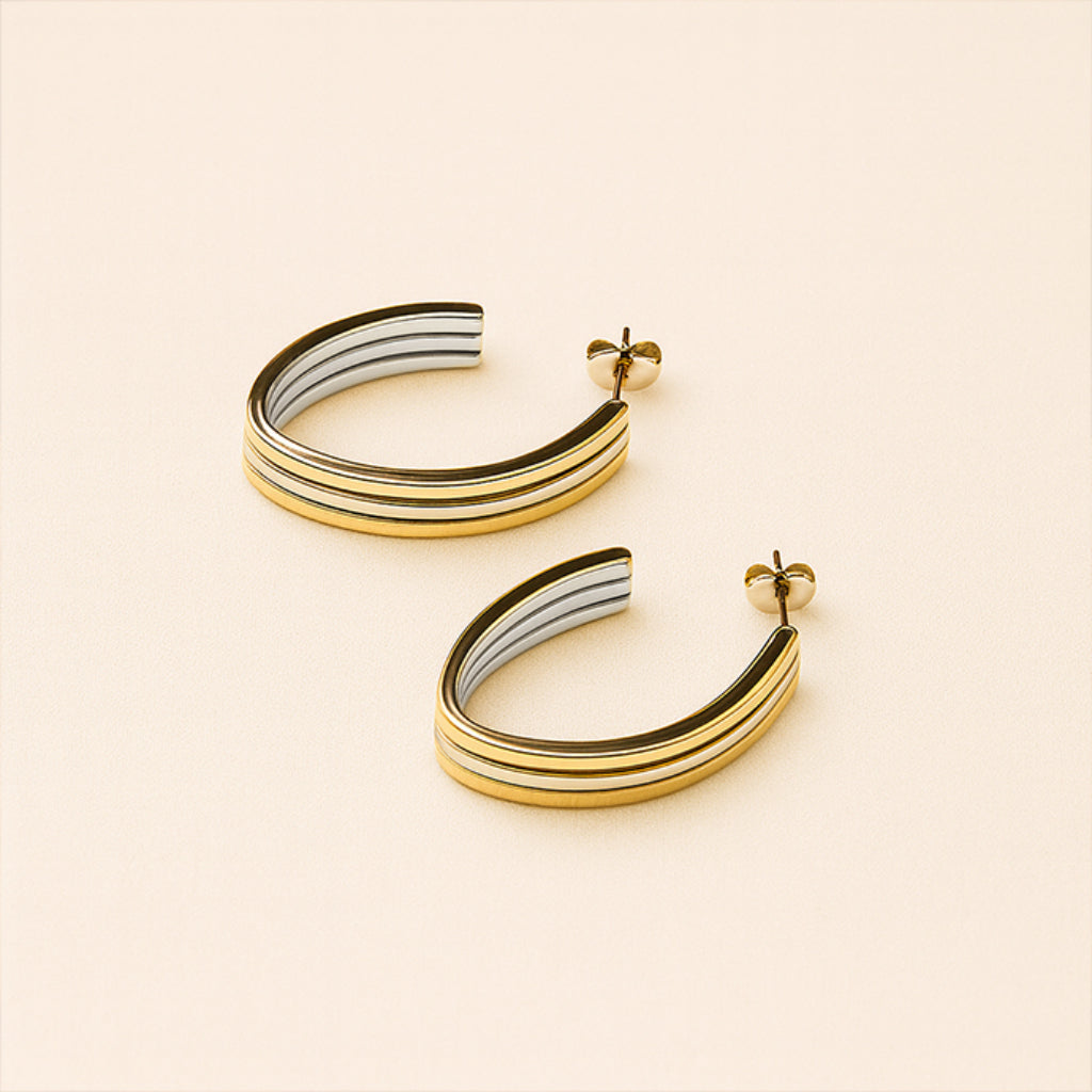 Dual Toned Hoops