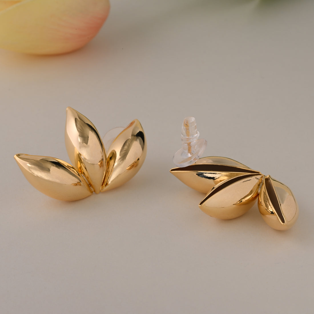Gleaming Petals - Statement Drop Earrings
