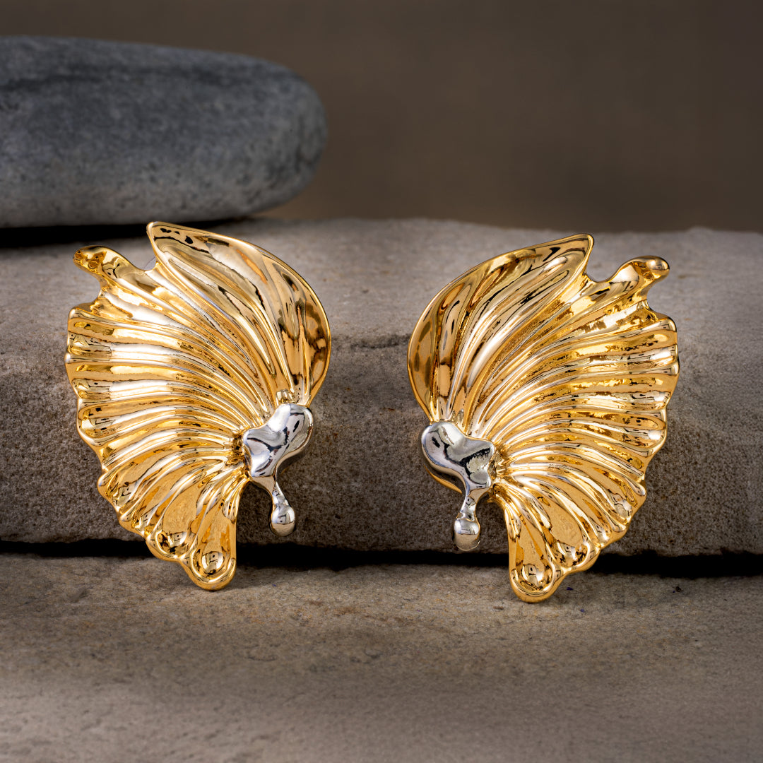 Golden Halos Stud Earrings