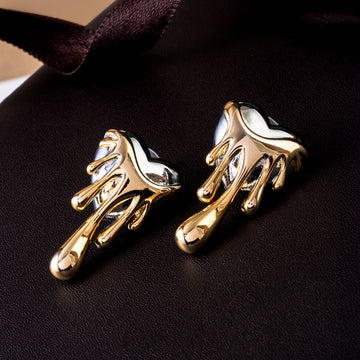 Melting Hearts - Statement Gold & Silver Studs