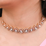 Load image into Gallery viewer, Sleek American Diamond Necklace Set
