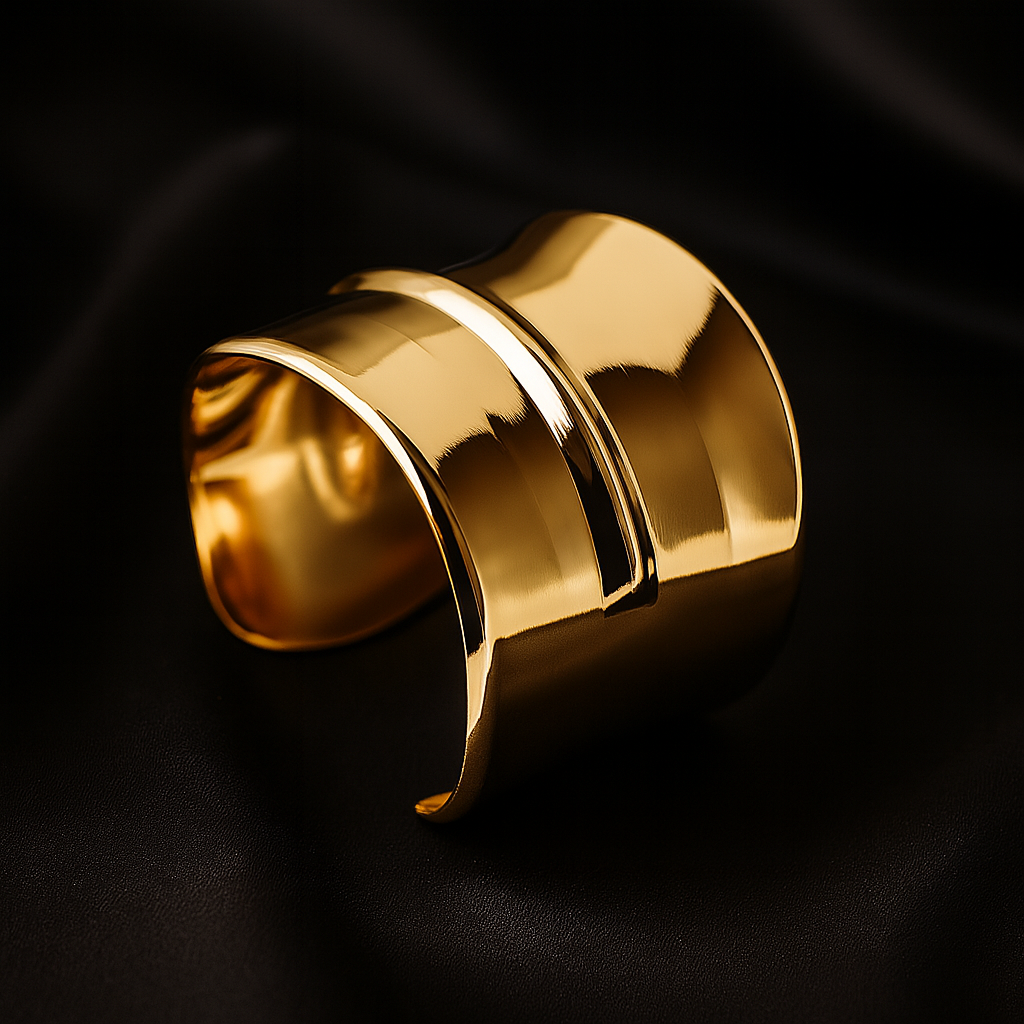 Golden Gloss Cuff Bracelet