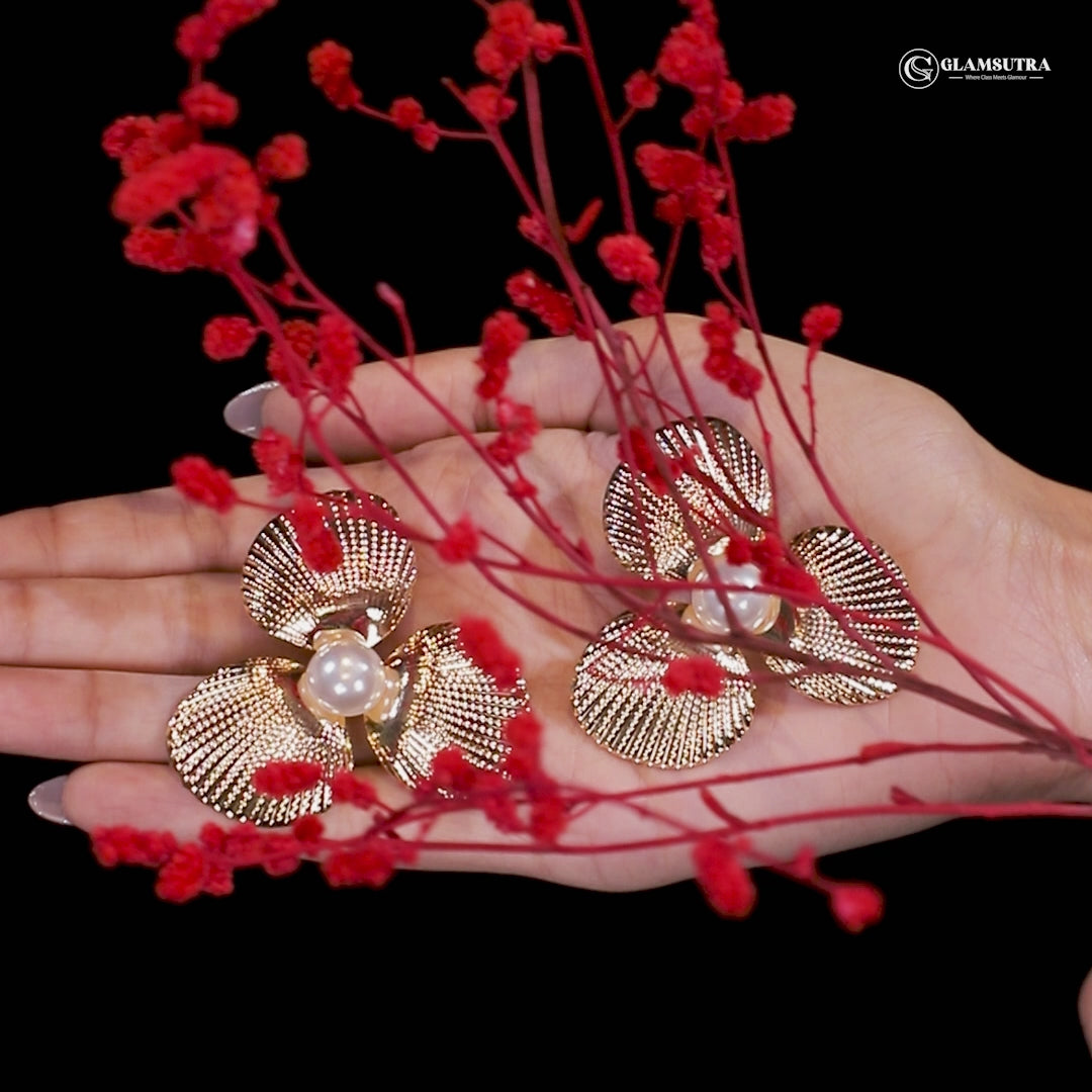 Pearl Blossom Earrings