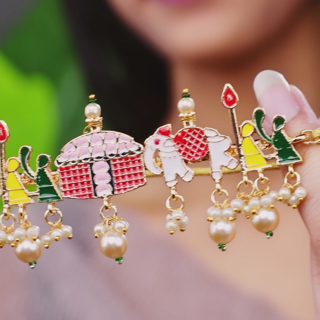 Handmade Minakari Doli Barat Necklace Set