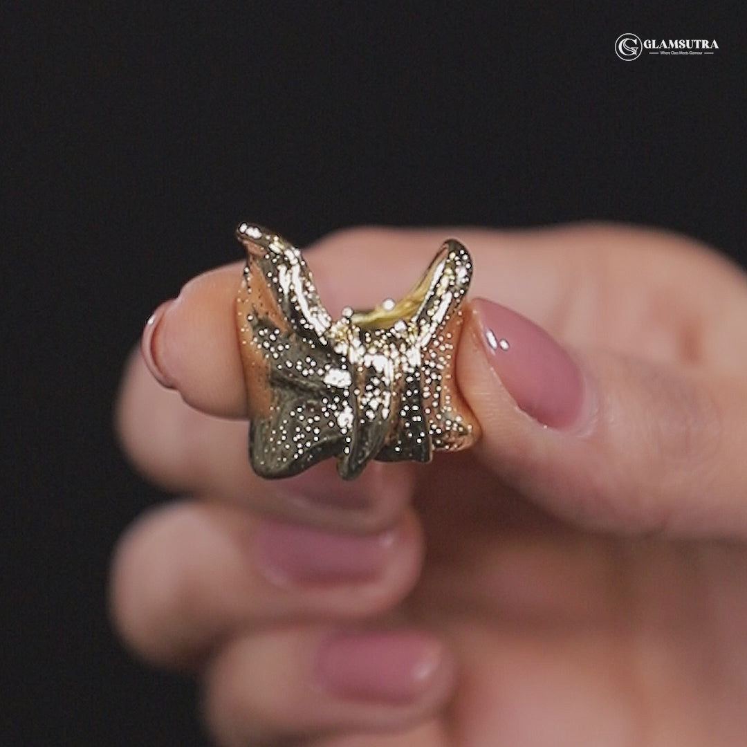 Golden Bow - Statement Ring
