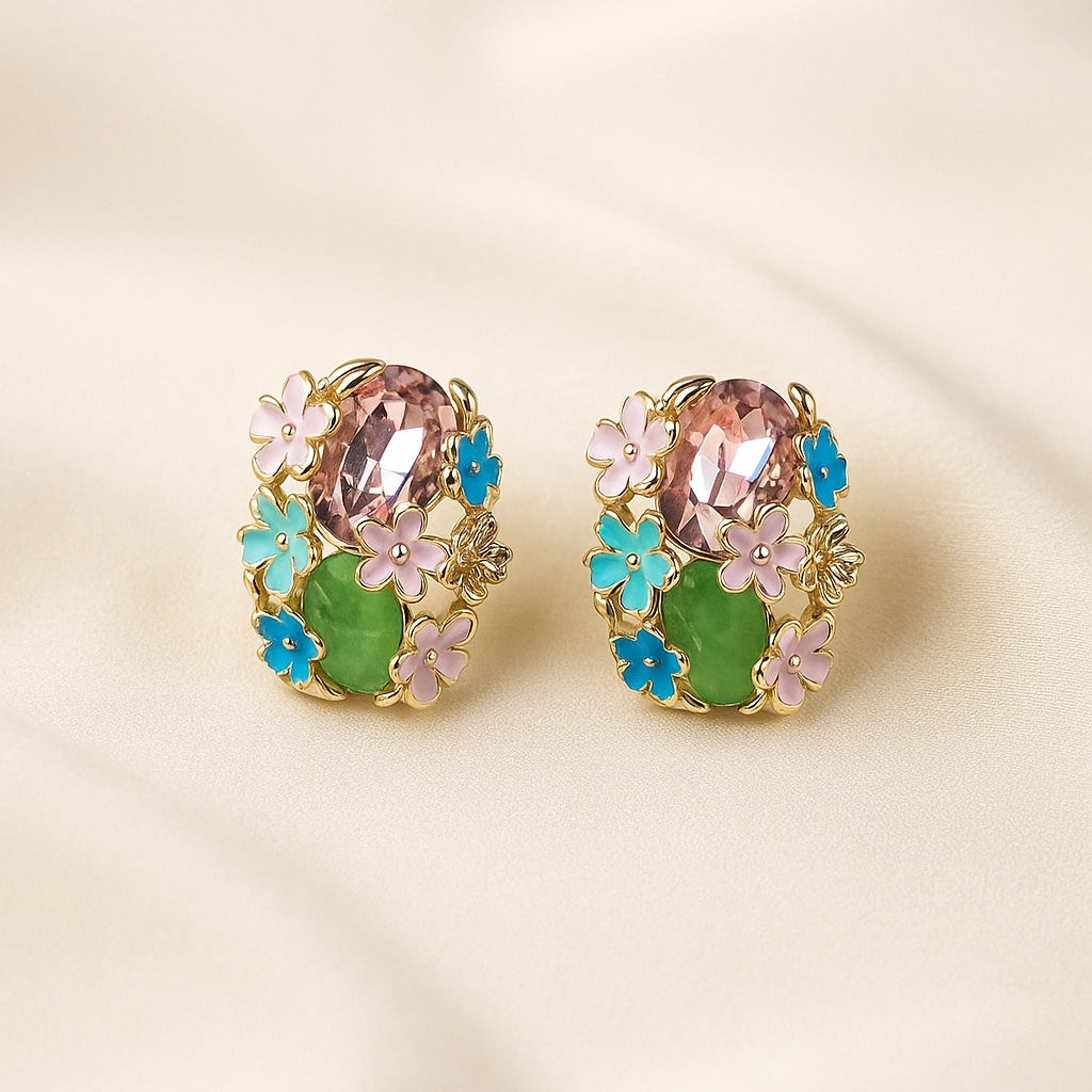 Pink Pastel Bloom Studs