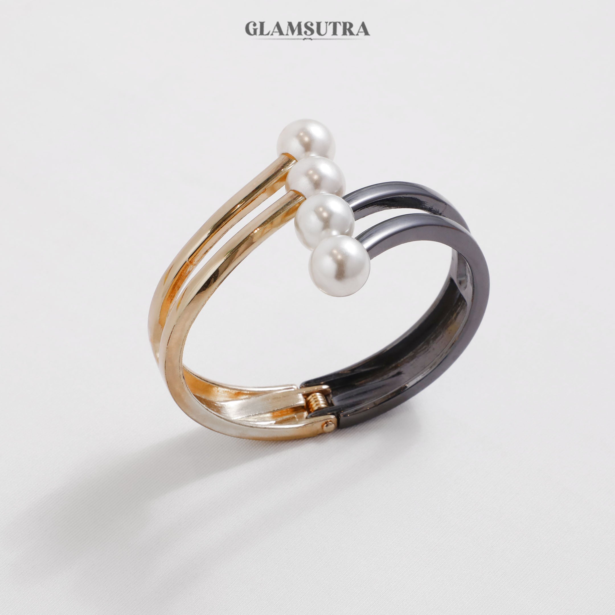 Dual Tone Pearl Bracelet